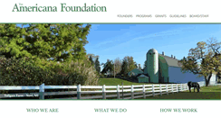 Desktop Screenshot of americanafoundation.org