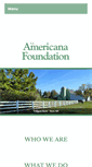 Mobile Screenshot of americanafoundation.org